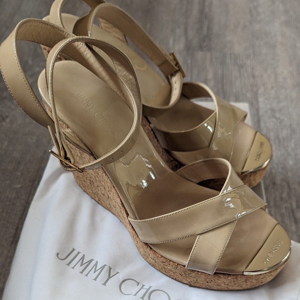 Jimmy Choo Papyrus wedges